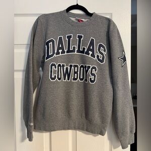 Mitchell & Ness NFL Dallas Cowboys Gray Crewneck Sweatshirt